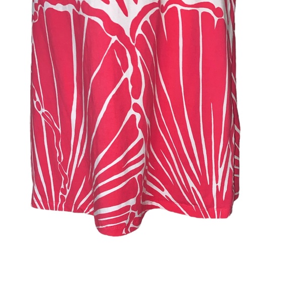 Lilly Pulitzer Tapango Pink & White Shimmy Shell Low Back Knit Sheath Dress - M - Picture 5 of 13